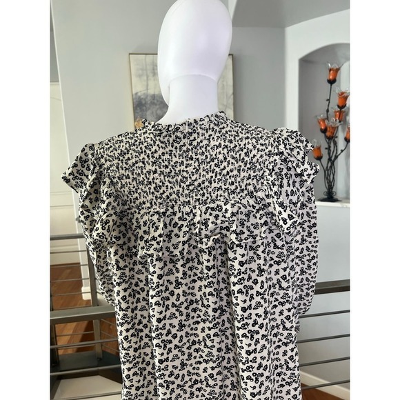 Scotch & Soda Floral Smocked Ruffle Shift Dress - Picture 11 of 16